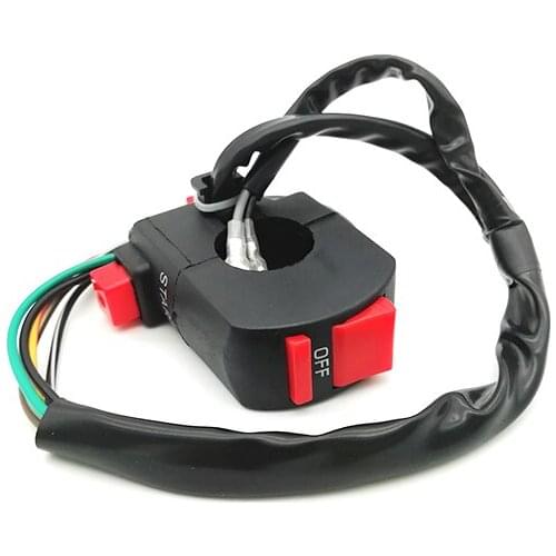 Universal 7/8" Motorcycle Handlebar Control Ignition Kill Start Switch ON OFF