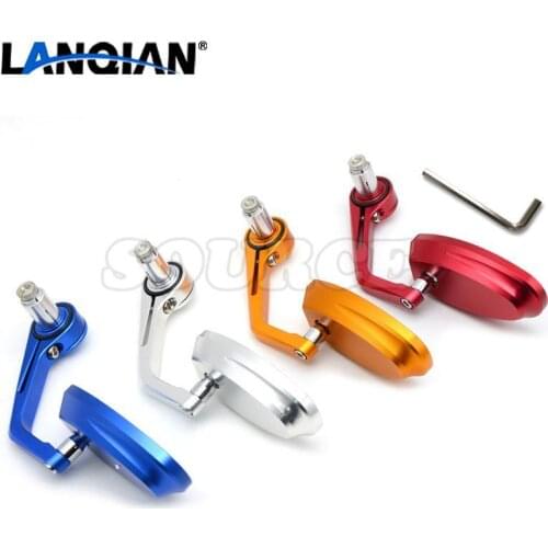 7/8" Accessories Motorcycle Rearview Mirror Round Handle Bar End Mirror Rear Side Mirro for KAWASAKI NINJA 650R 2006 2007 2008