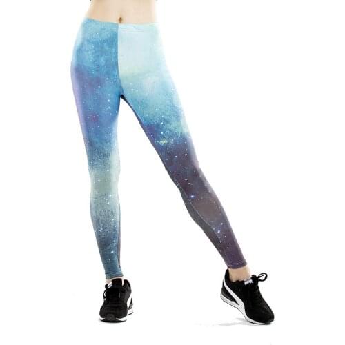 Women Fitness Starry Stitching Contrasting Color New Leggings Sports Gym Running Yoga Pants