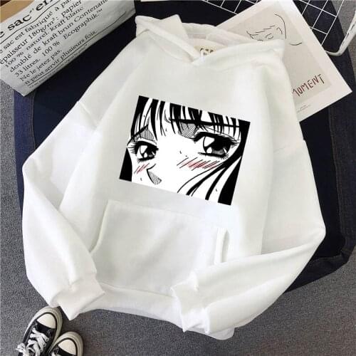 Japanese Anime Tears Girl Women Hoodies Harajuku Women Pullovers Hoodie Sweatshirts Fashion Print Casual ladies Streetwear Hoody