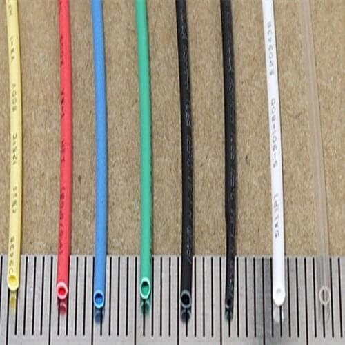 0.6mm Polyolefin 2:1 Heat Shrink Tubing ROHS UL Black/Red/Yellow/Green/Blue/White/Clear