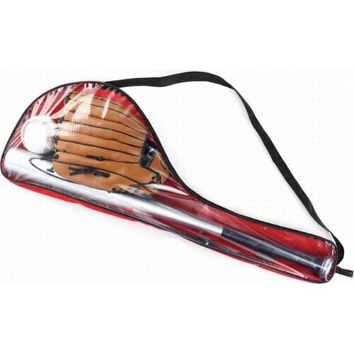 1 Set 3pcs: 1pc Alloy Aluminium Baseball Bat 25" 63cm Long, 1pc 10.5" Size for Kids PVC Glove and 1pc 9" Standard Baseball 1Bag