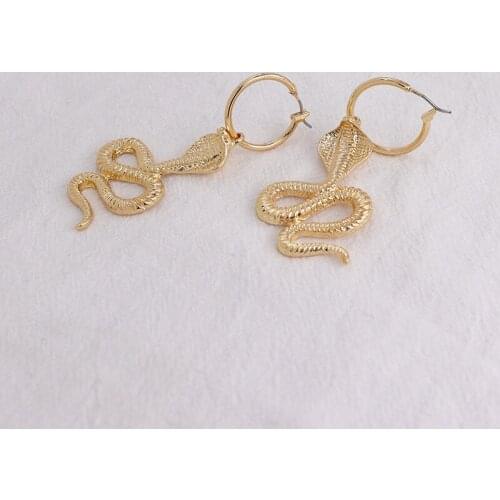 10 pair /lot jewelry fashion jewelry metal alloy anime snake earrings for women 2020
