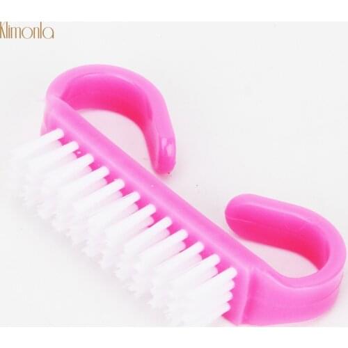 10PCS Nail Cleaning Brush Finger Care Dust Clean Handle Scrubbing Brush Tool Set Manicure Pedicure Brushes Beauty Art Tools