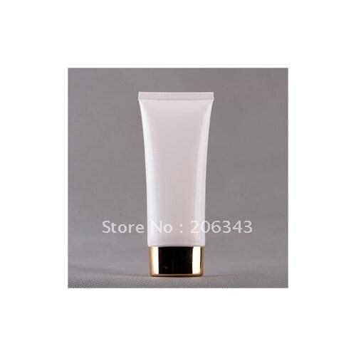100ml white soft or mildy wash or butter or handcream tube with golden cap