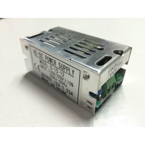 12V 1.25A 12W-15W 110V-220V Lighting Transformer, Aluminum Shell LED driver Power Supply Adapter for LED strip 3528 5050 Lights