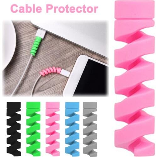 2-10Pcs Charging Cable Protector For Phones Cable holder Cover cable winder clip For USB Charger Cord management cable organizer