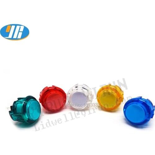 20 pcs 30mm Arcade Push Button Durable Micro Switch MAME Jamma Game CLEAR BUTTON Copy Sanwa OBSC-30