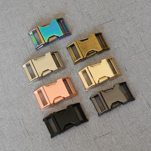 20 pcs/pack Metal Quick Side Release Buckles for DIY Outdoor Luggage dog collar buckle belt Accessories