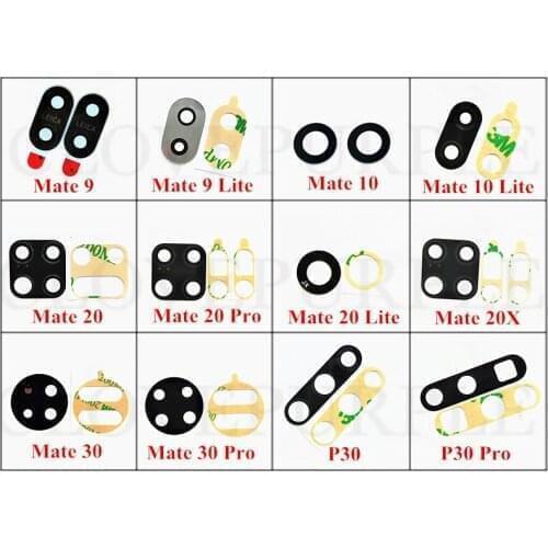 20x Back Rear Camera Glass Lens For Huawei Mate 9 10 20 Lite Mate 20 30 Pro Mate 20x P30 Pro Lite Camera Lens Glass Replacement