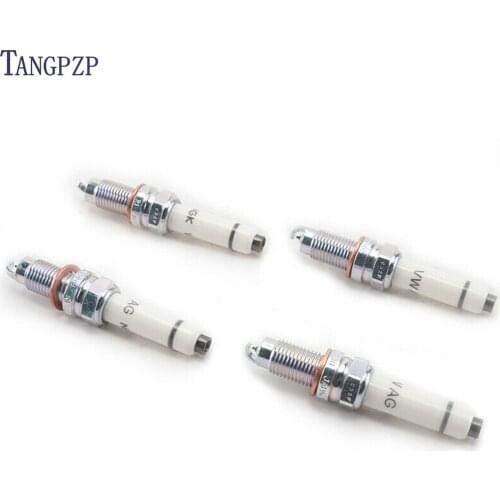 4 x 04E905601B Iridium Spark Plug fit for VW Volkswagen Beetle Golf Jetta Santana Gran Lavida Polo fit for Audi A1 A3 Q3 1.4 1.6
