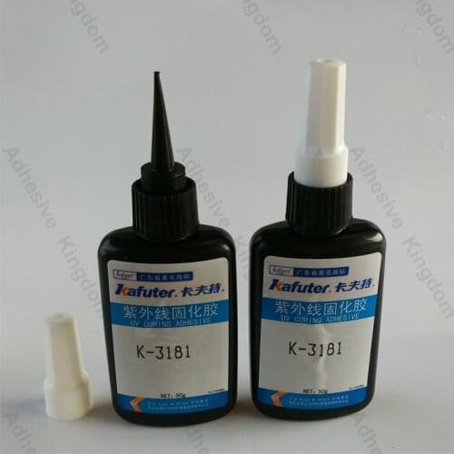 6pcs Kafuter k-3181 50g UV glue PVC ABS adhesive metal plastic showcase aquarium glue