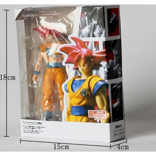 Dragon Ball Accessories SHF Soldier Super Saiyan God Models Super Red Goku Mfg Series Remote Control Anime Dragon Ball Gift Toys