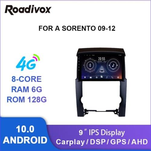 9" android 10.0 car radio video gps navigation player for kia Sorento 2009-2012 multimedia autoradio stereo head unit