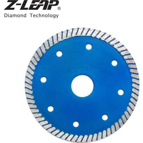 Z-LEAP Diamond Circular Saw Blade 4.5" Turbo Teeth 115mm Diamond Cutting Blade With Cooling Holes For Granite Concrete Sandstone