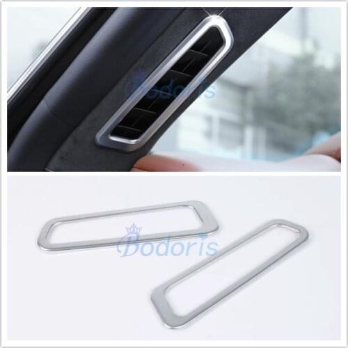 For Maserati Levante 2016 2017 2018 2019 2020 Front A-Pillar Air Vent Surround Cover AC Outlet Chrome Car Styling Accessories