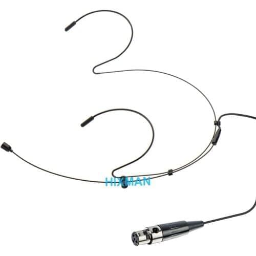 HIXMAN Black HM1-VS Double Ear OmniDirectional Headset Headworn Microphone For Vega BP2020 ST2020 PRO-2 T23 T25 T37 Transmitter