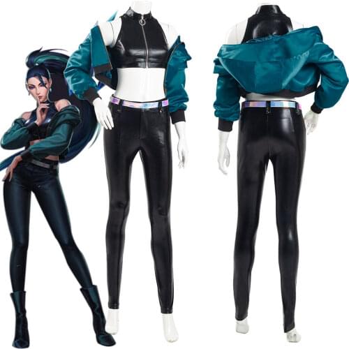 LOL KDA Cosplay Costume KDA Kaisa Costume Game Kaisa Outfit Fullsets LOL Character Halloween Carnival Costume