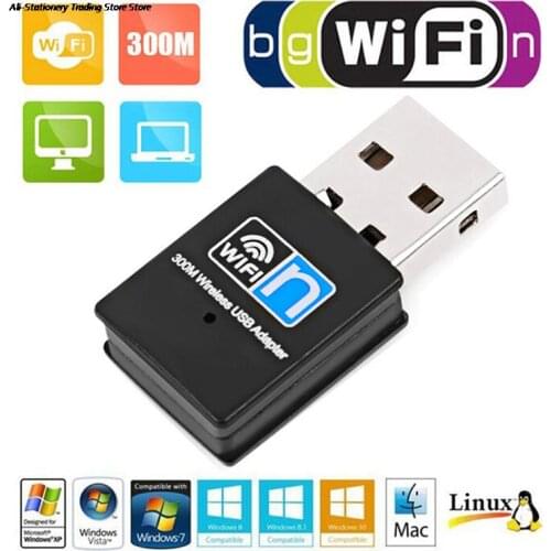 Mini Wireless wifi dongle Network Card 802.11 n/g/b wi fi LAN Adapter 300M USB2.0 RTL8192 Wifi dongle WiFi adapter