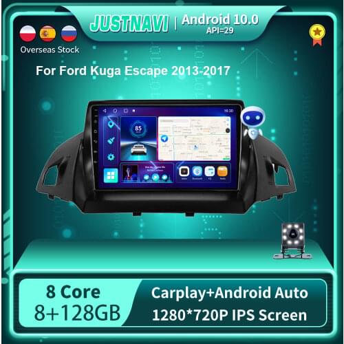 6G+128G Newest Android 10.0 DSP 9" Car Radio GPS Multimedia Player For Ford Kuga 2013-2017 Video BT Navigation GPS 2 Din No DVD