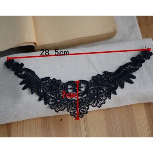 New Fashion Guipure Lace Collar Applique Lace Trim Sewing DIY Crochet Embroidered Craft Trim