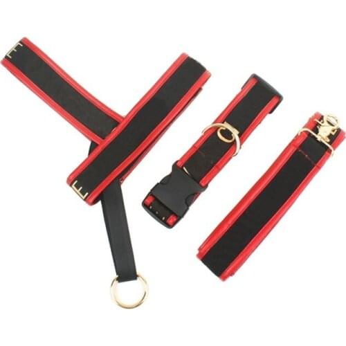 Pet Dog Harness Collar and Leash Set Accesorios Para Perros PDCA241