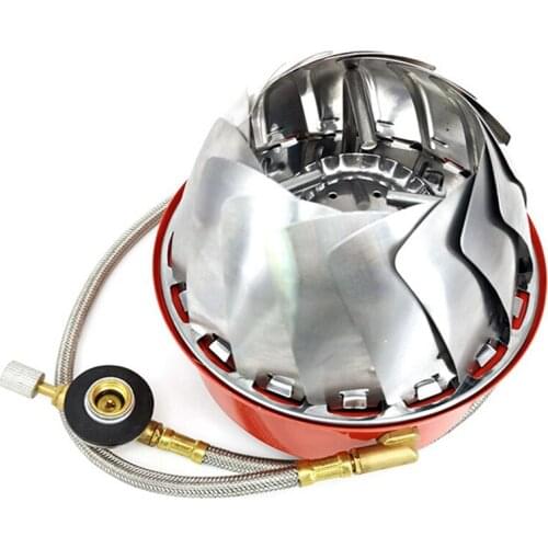 Portable Windproof Camping Stove Gas Stainless Steel Outdoor Stove Camping Cooking Stove For BBQ/Fishing Camping