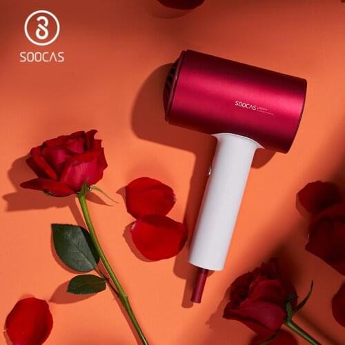 SOOCAS H5 Upgraded Anion Hair Dryer 1800W Professional Blow Dryer Aluminum Alloy Powerful Quickly Dry Electric Dryer