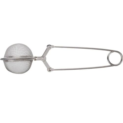 Stainless Steel Tea Herb Spice strainer Locking Spice Egg Shaped Infuser Filter Handle Mesh Ball Spoon