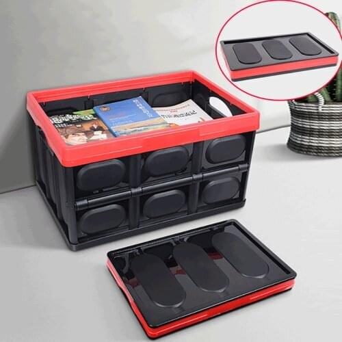 26L Foldable Car Storage Box Vehicle-Mounted Folding Organizer Box Trunk Storage Outdoor Camping Fishing Bin With Waterproof Bag