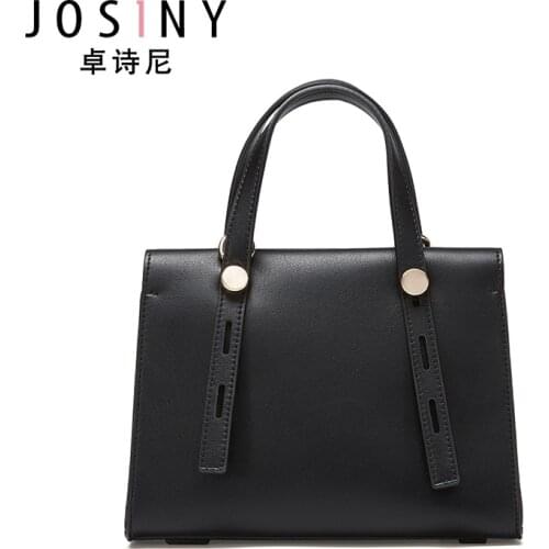 JOSINY Handbag for Women Fashion Exquisite Shopping Bag Retro Casual Women Totes Shoulder Bags Leather Solid Color