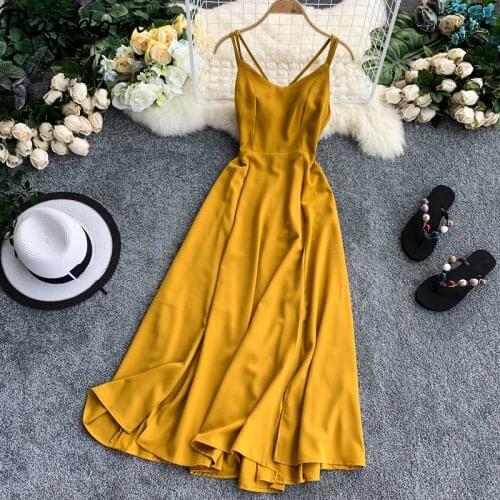 XING WEI SI Open Summer Dresses