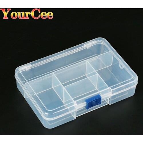 Electronic Tool Box Plastic Container Box For Tools Case SMD SMT Screw Sewing PP Transparent Pink Blue Component Storage Box