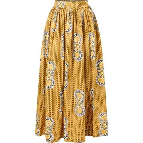 Women African Clothes Fashion Ankara Maxi Skirt 2020 Brand African Dashiki Print Skirts African Dresses for Women Robe Africaine