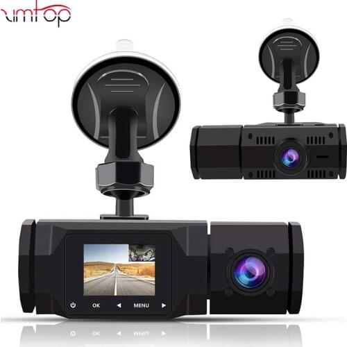 Zimtop Front+Inside Car Recorder Camera Dual 1080P HD Car DVR Camera Dash Cam Digital Video Recorder Camcorder Wide Angle
