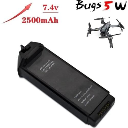 1Pcs 7.4V 2500mAH LiPo Battery For JJRC X5 Pro MJX R/C Bugs 5W B5W RC Quadcopter Spare Parts 7.4v Rechargeable Battery Drone