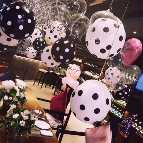 10pcs Ladybug Red Black white Latex Balloons Polka dot Wave Point Helium Globos Birthday Wedding Party Decoration Baby Shower