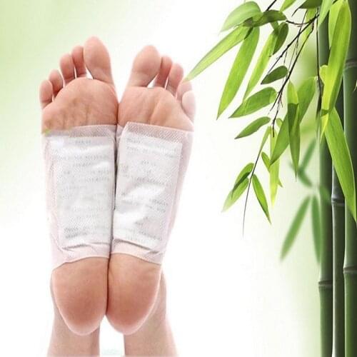 JOYLIVE 10pcs Patches Hot Mugwort Adhesives Detox Foot Pads Body Toxins Feet Slimming Cleansing HerbalAdhesive