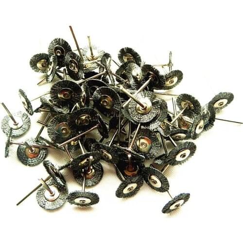 2.35m 30pcs Wire Steel Brush Polishing Wheel for Rotary Tools Original 30pcs