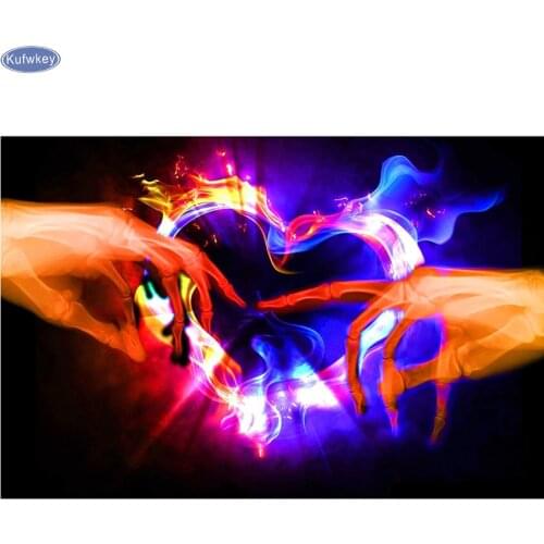 Diamond mazayka,Full Square Diamond 5D DIY Diamond Painting "Love Heart" 3D Embroidery Cross Stitch Mosaic Painting Home Decor