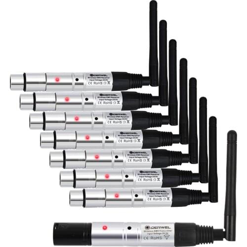 Dmx light Wireless dmx512 transmitter receiver effect 2.4GISM Communication Distance 500m Receiver For Music Club DJ Disco Party