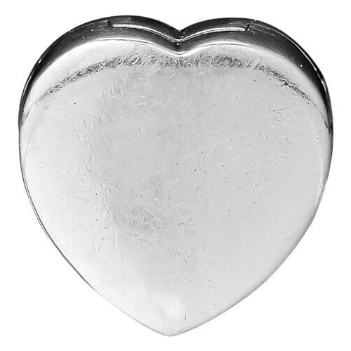 Beads 100% 925 Sterling Silver Jewelry Smooth Heart Clip Charm Beads for Women DIY Fits Reflections Bracelet Bangle QANDOCCI