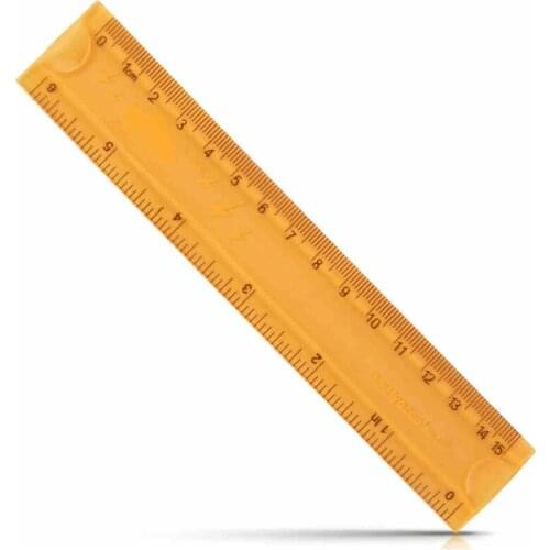 DL Effective 6205 candy color tape ruler elastic material ruler 15CM student supplies color tape Stationery office supplies for