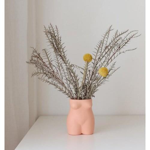 European Body Art Vase Pen Holder Storage Box Ceramic Ornaments Home Livingroom Desktop Figurines Decor Study Room Statue Crafts