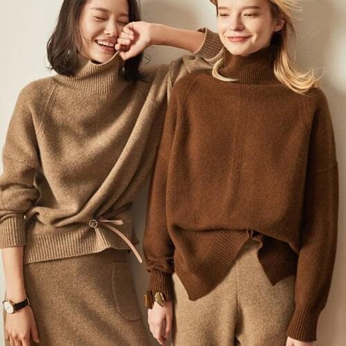 Mscubic Cashmere Soft Turtleneck Sweaters and Pullovers for Women Loose Warm Autumn Winter Ladies Jumper Female Brand Jumper