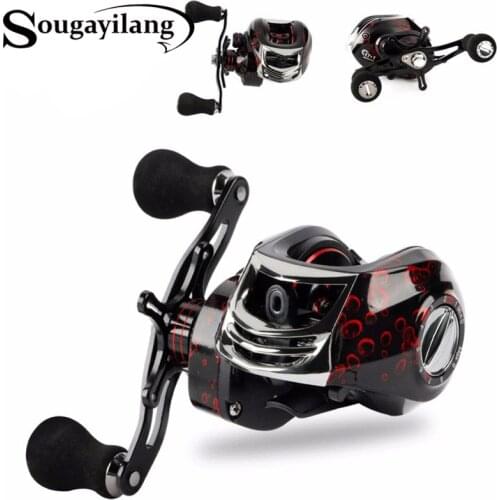 Sougayilang Fishing Reel 17+1BB Gear 7.2:1Baitcasting Reel Wheel Saltwater Freshwater Carp Travel Fishing Tackle 12KG Max Drag