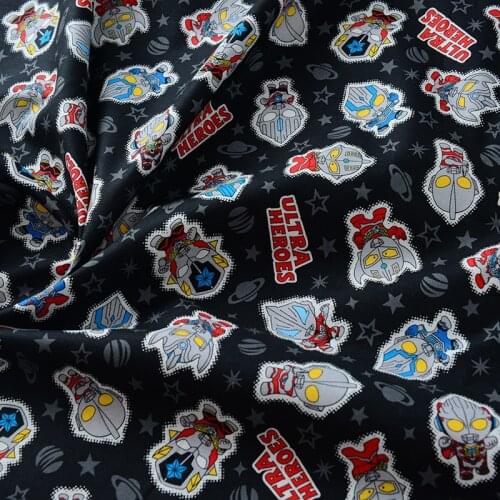 Best Selling Cartoon Super Heroes Print 100% Cotton Fabric for Dress Kids Clothes Handmade Accessories DIY Material