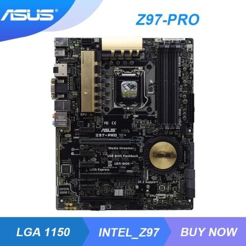 For Asus Z97-PRO Z97 motherboard LGA1150 M.2 dual Gigabit LAN