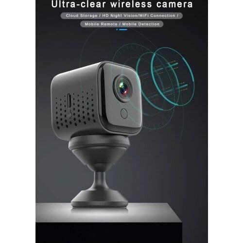 New version Mini Wifi IP cameras 2MP Rechargeable miniature wireless P2P cloud storage CCTV cameras 1080p auto day night camera