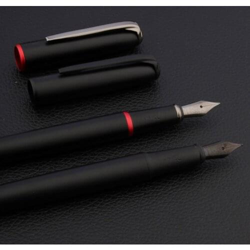 Luxury pimio 916 Fountain Pen set box Gun gray matte black Titanium black calligraphy Office school supplies ink pens writing